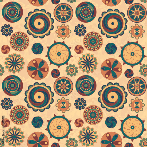 Caramel circles background