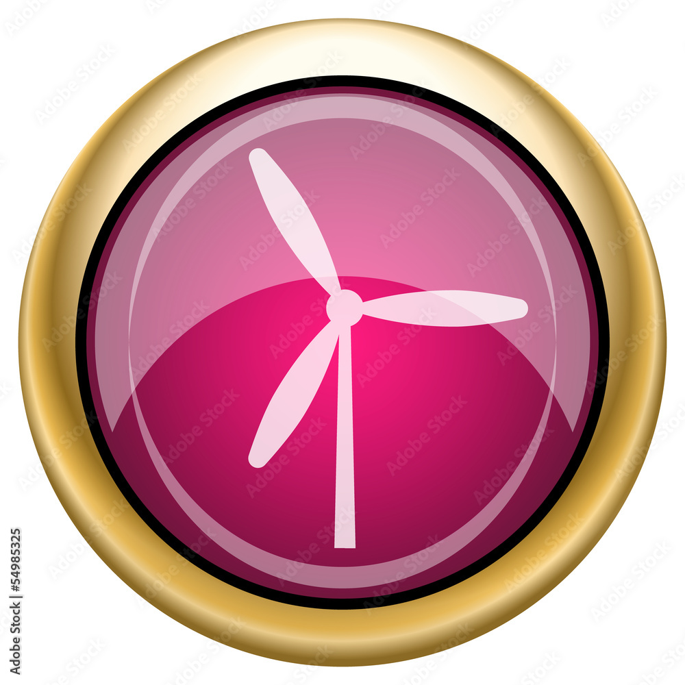 Magenta glossy icon