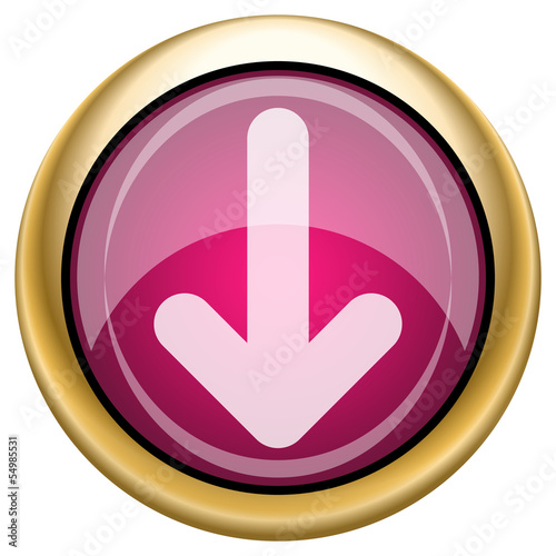 Magenta glossy icon