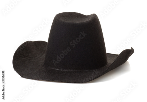 cowboy hat on white background