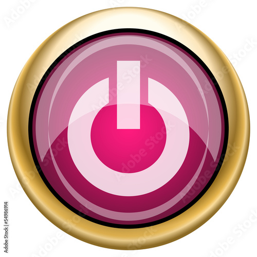 Magenta glossy icon