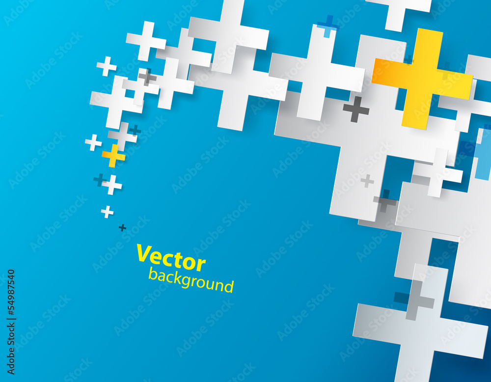 Abstract background created with plus sign.