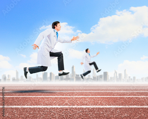 Running doctors © Sergey Nivens