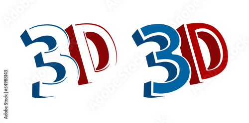 Vector 3D cinema sign