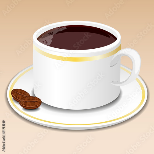 Cup of coffee  vector illustration.