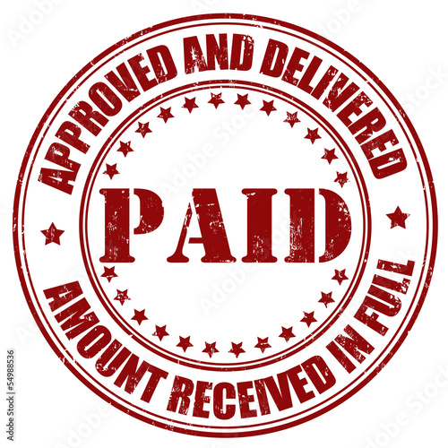 Paid stamp
