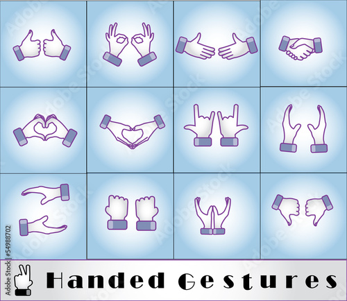 handed gestures - Double Thumbs-up like Love handshake Love