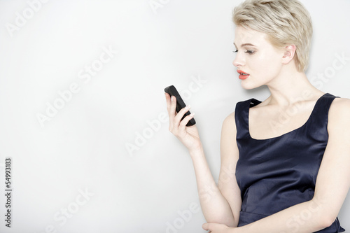 Business woman on phone