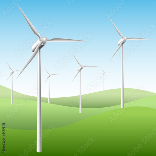 Wind generator text frame