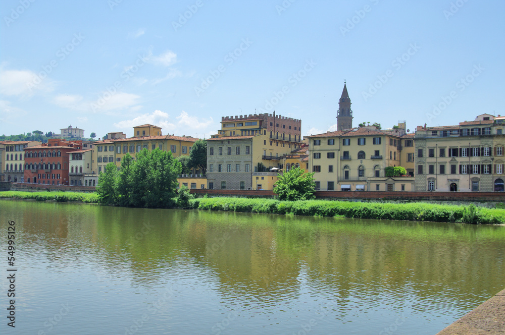 Arno river. Florence, Tuscany, Italy.