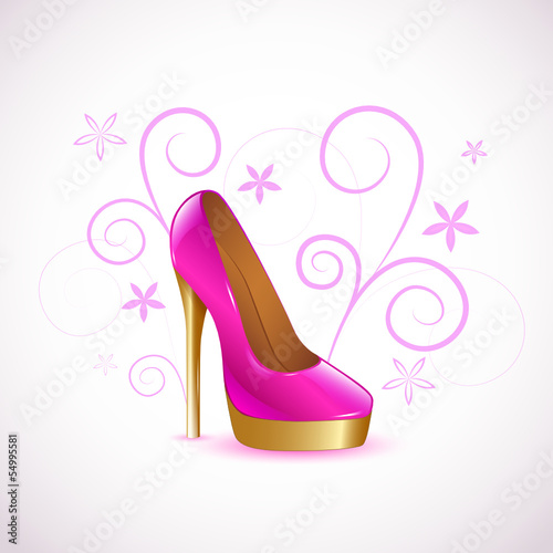 pump pink gold schnörkel