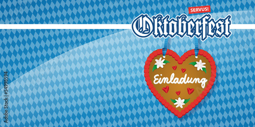 Oktoberfest Einladung DIN lang