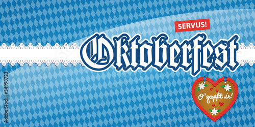 Oktoberfest Einladung DIN lang