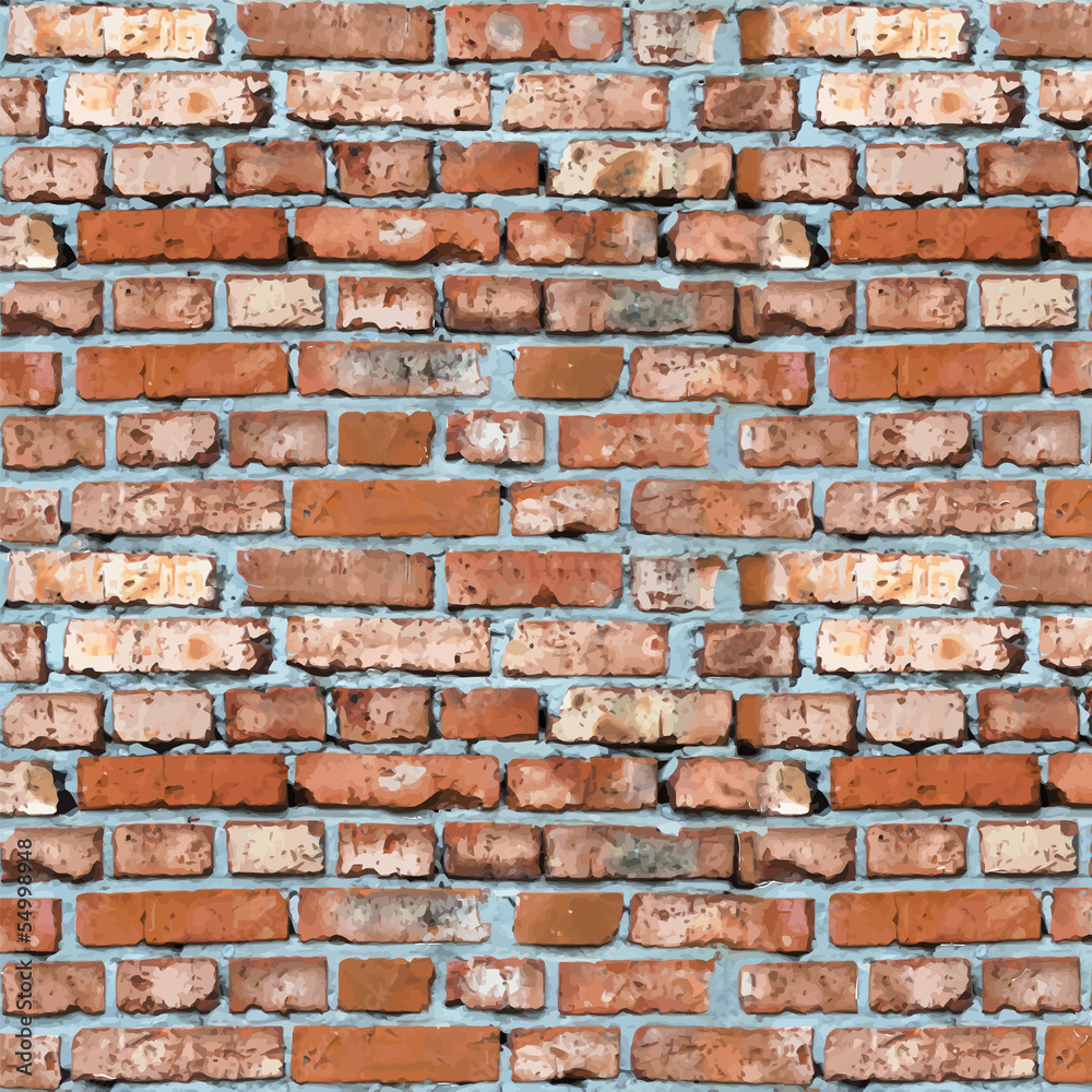 red brick wall vector background Stock Vector | Adobe Stock