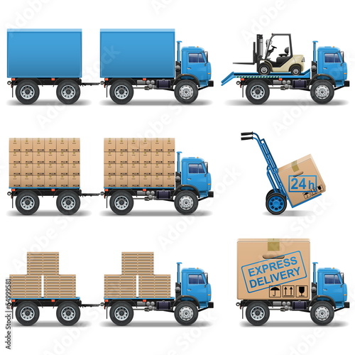 Vector shipment icons set 5
