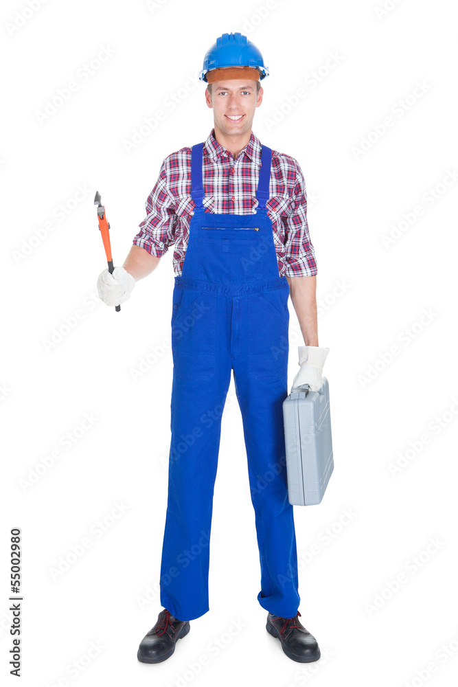 Portrait Of Young Male Worker Portrait Of Young Male Worker