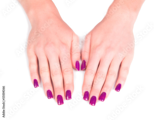 Beautiful woman Hands. Manicure concep