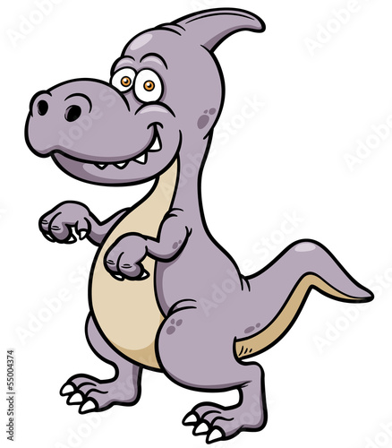 Vector illustration of cartoon dinosaur
