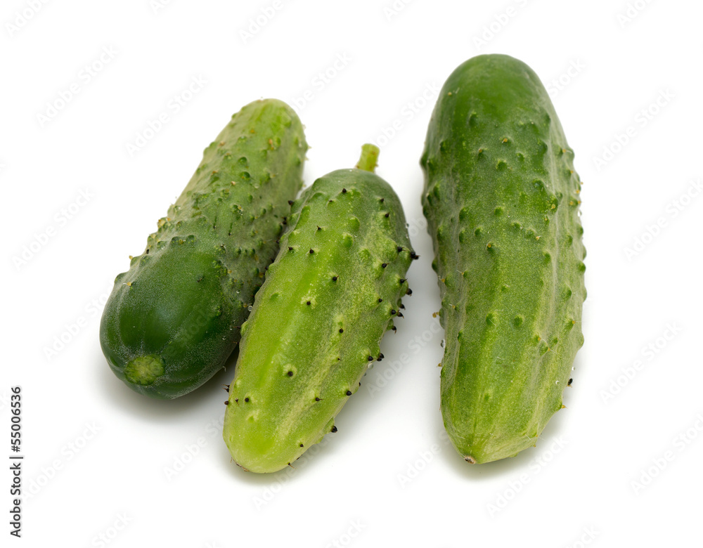 fresh cucumbers isolated on white background fresh cucumbers isolated on white background