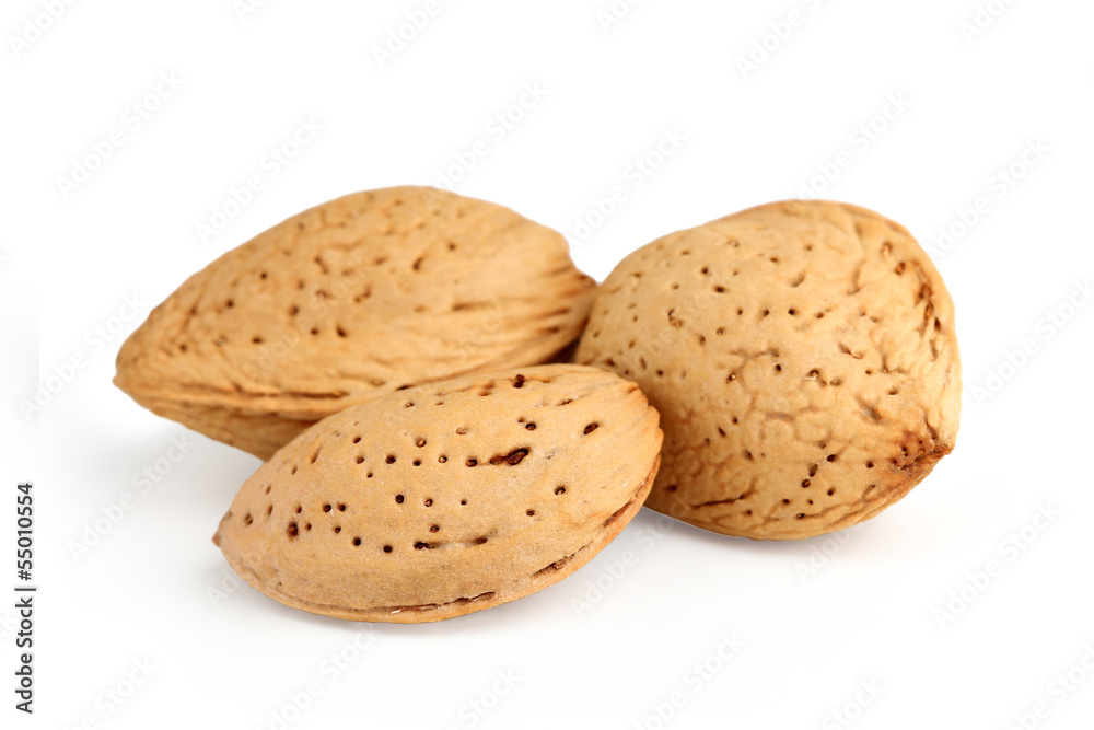 Almonds in shell. Almonds in shell.
