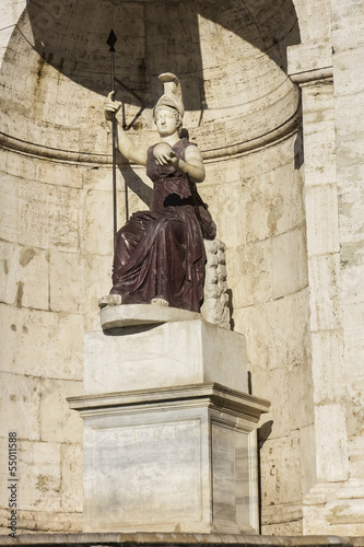 Minerva statue in Rome, Italy