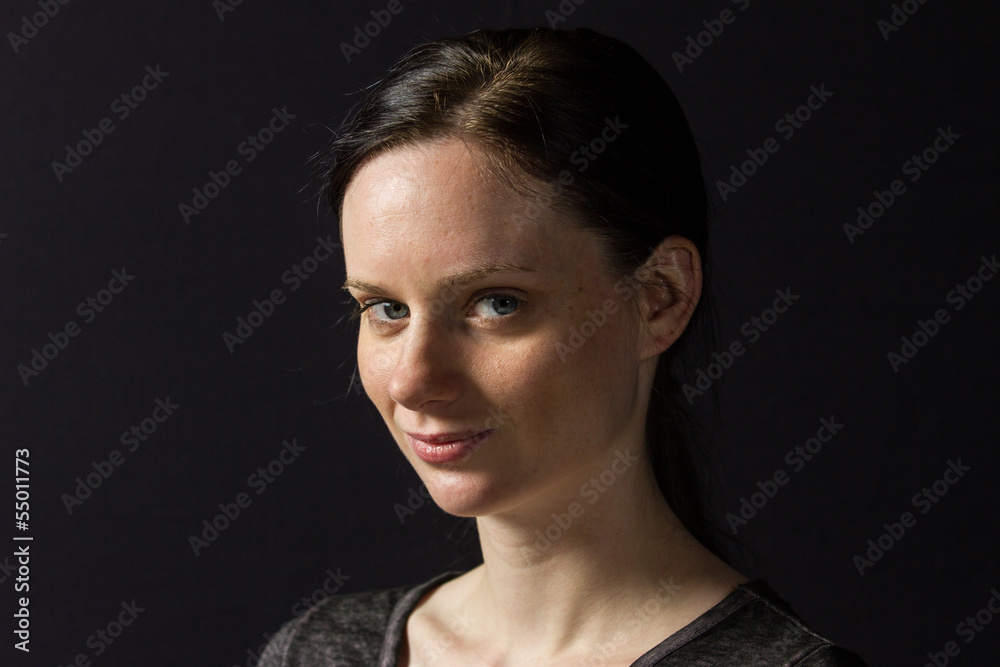 Young woman smiling, horizontal Young woman smiling, horizontal