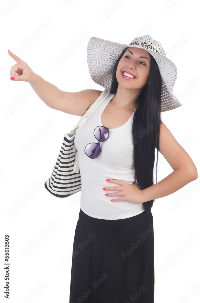 Young woman preparing for vacation Young woman preparing for vacation