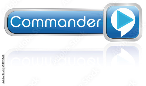 bouton bulle bleu : commander