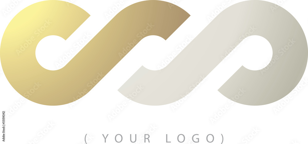 Nodo infinito oro e argento logo