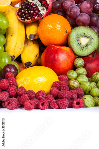 Fototapeta Naklejka Na Ścianę i Meble -  Huge group of fresh fruits