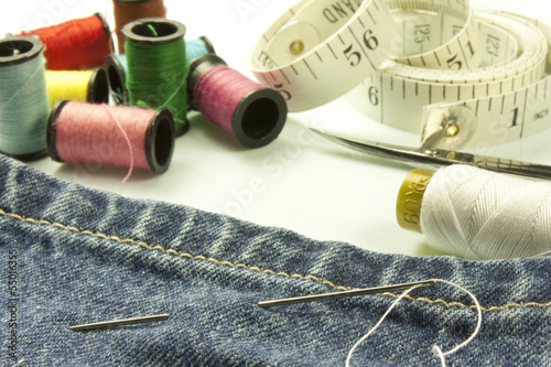 Foto tools used for sewing