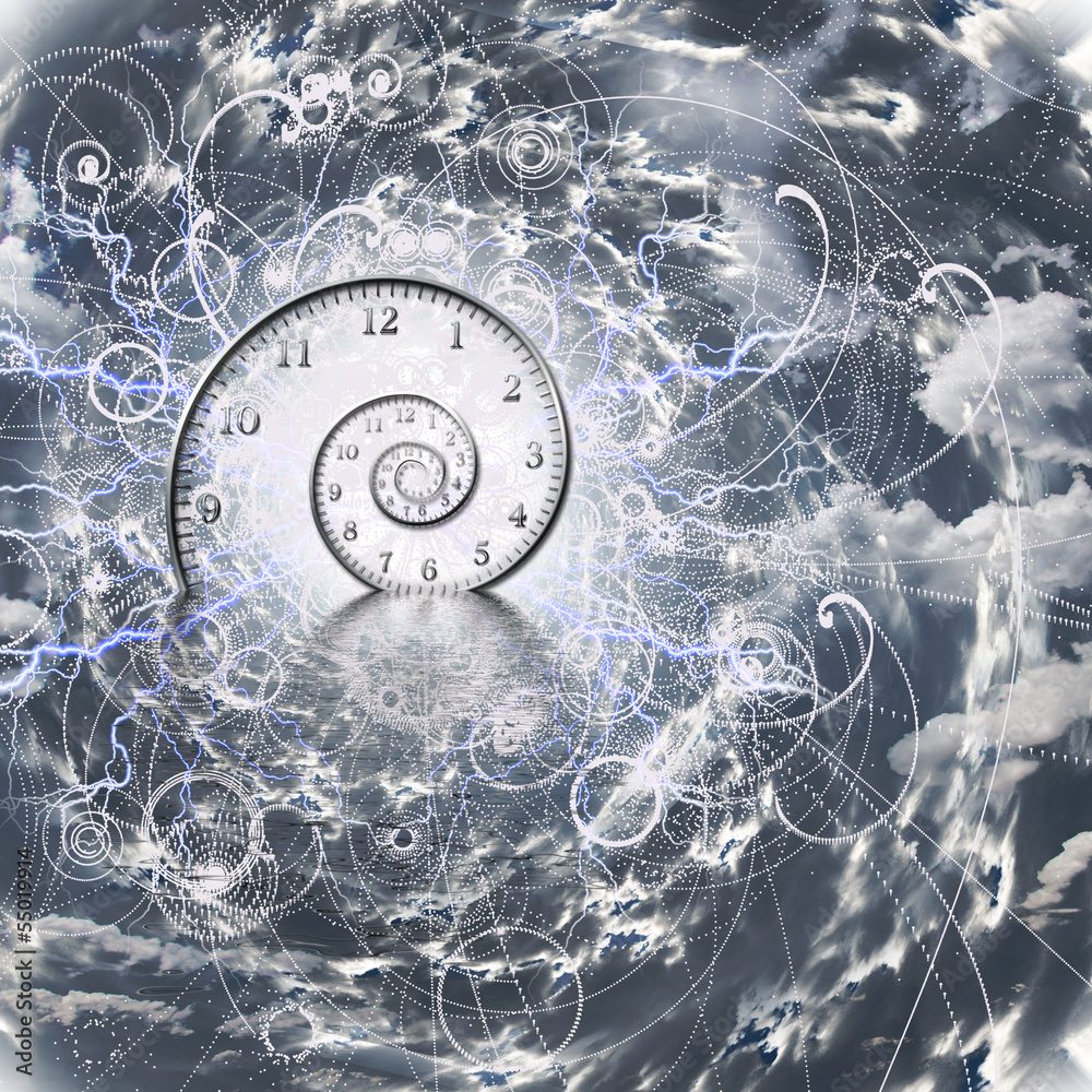 Naklejka Fizyka czasu i kwantowa