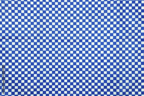 blue and white gingham cloth background with fabric texture