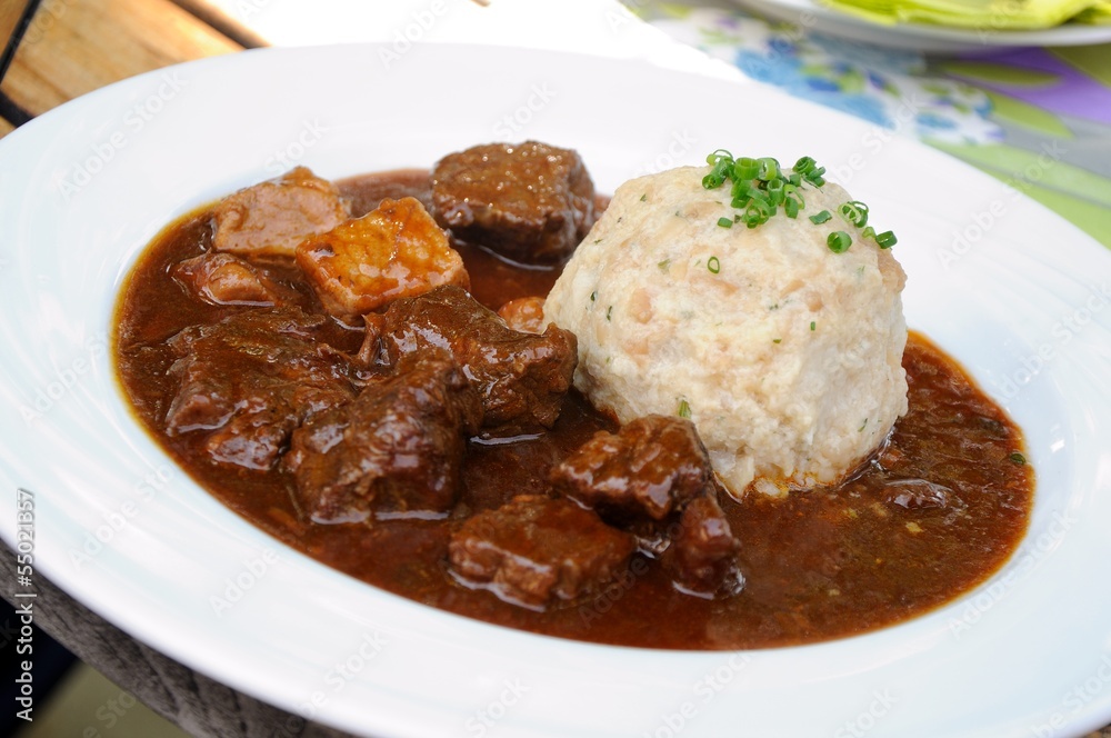 goulash with dumplings