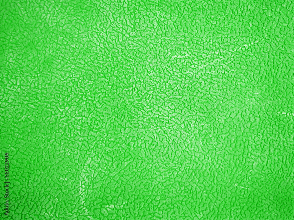 Green leather background or texture