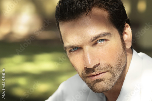 Man up close