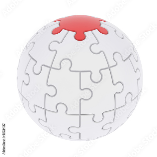 Sphere consisting of puzzles