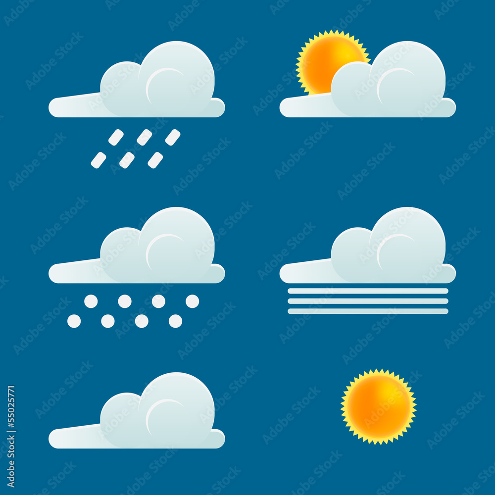 Fototapeta premium weather icons