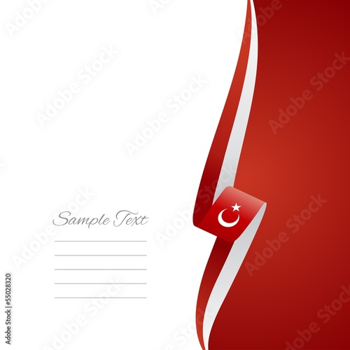 Turkish right side brochure cover vector