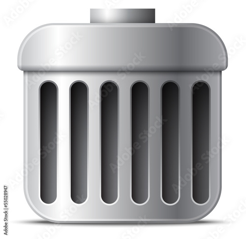 Vector trash can icon
