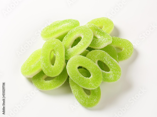 Принти на полотні Sour gummy apple rings