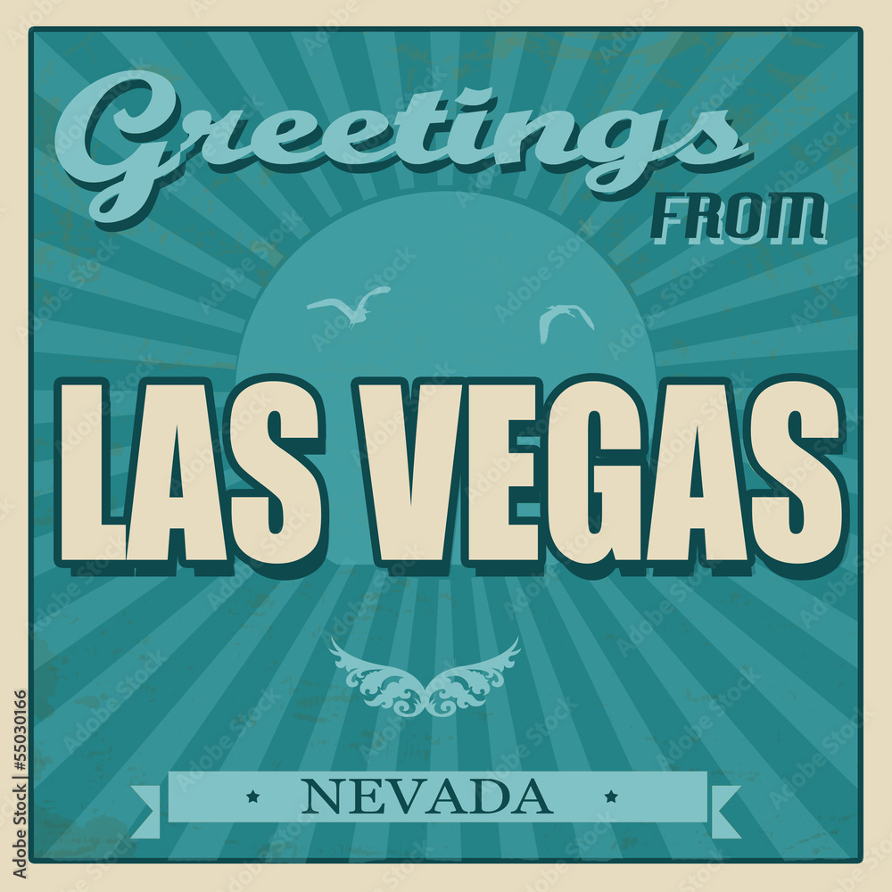 Obraz premium Vintage Las Vegas, Nevada poster