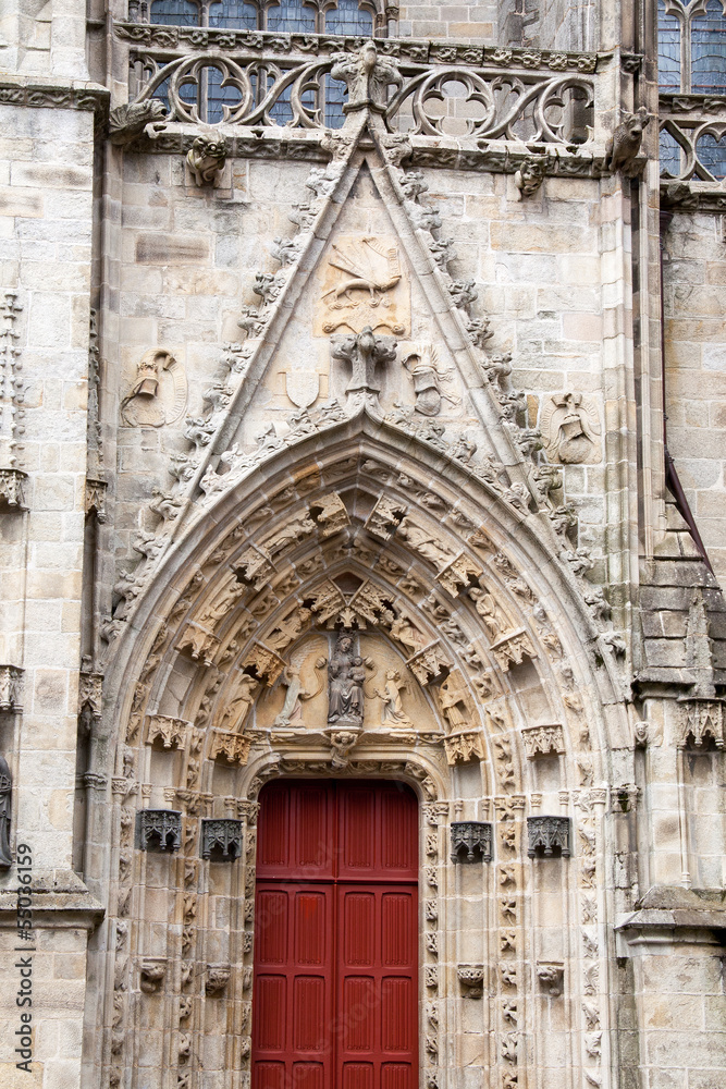 portail de la cathédrale saint corentin de Quimper