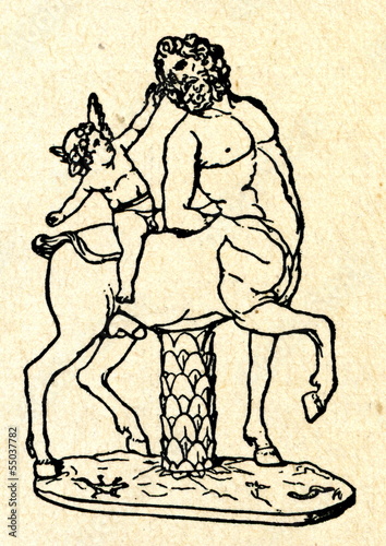 Centaur Chiron and Eros