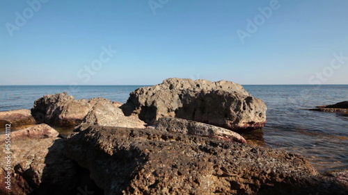 coast of Black Sea in Crimea Tarhan Qut photo