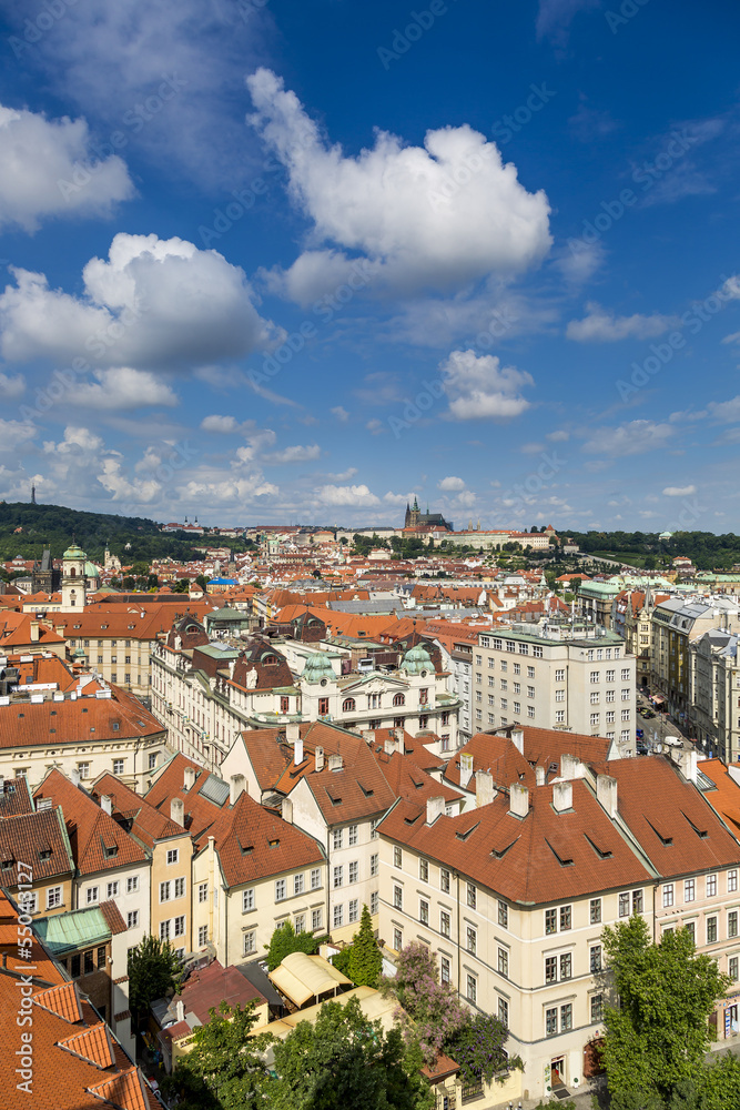 Panoramic view of Prague,Czech Republic