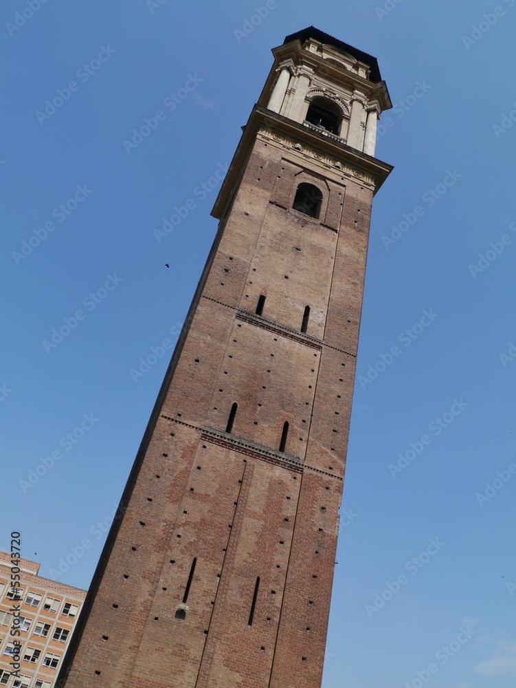 The bell tower of the cathedral of Turin