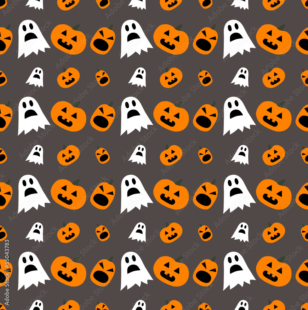 Halloween Nahtlosmuster grau Halloween Nahtlosmuster grau