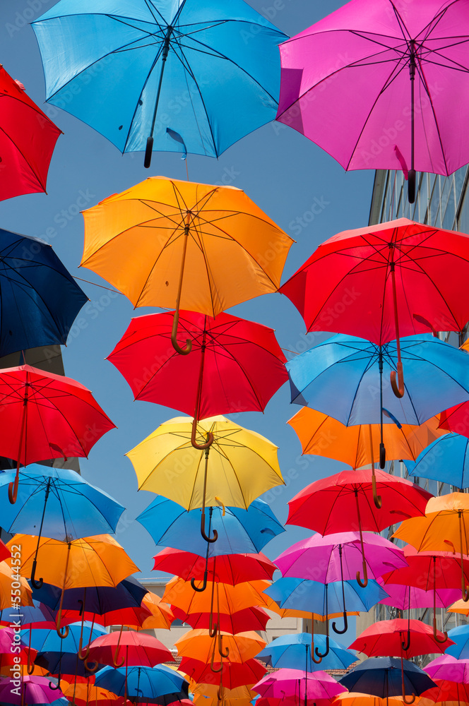 colorful umbrellas