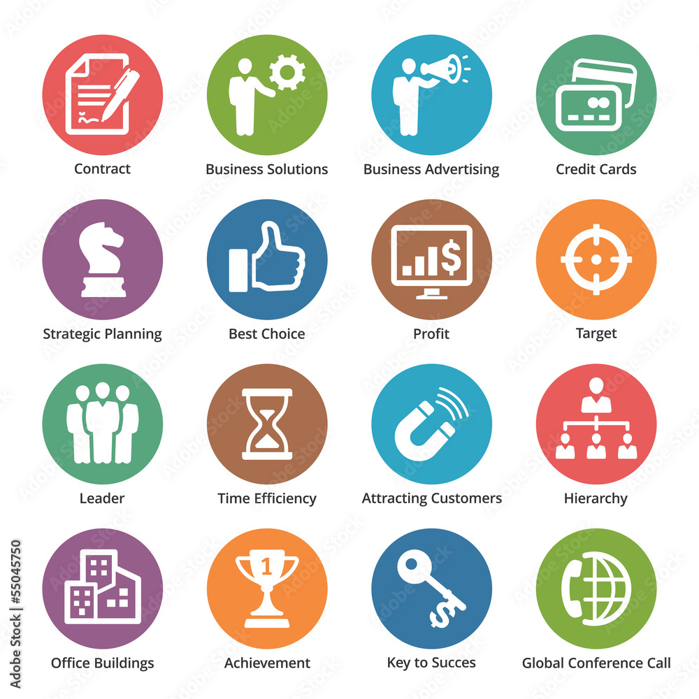 Business Icons Set 2 - Dot Series Business Icons Set 2 - Dot Series